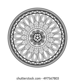Mandale of bohemic and ornament concept