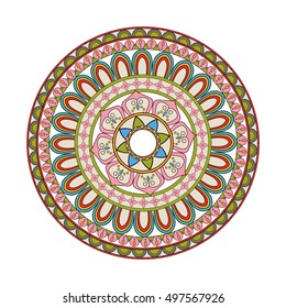 Mandale of bohemic and ornament concept