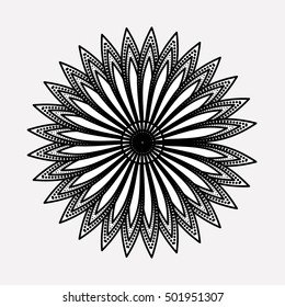 Mandale of bohemic and ornament concept