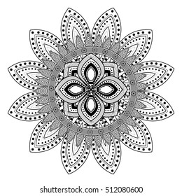 Mandale of bohemic and ornament concept