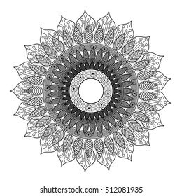 Mandale of bohemic and ornament concept