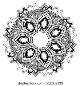 Mandale of bohemic and ornament concept