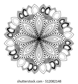 Mandale of bohemic and ornament concept