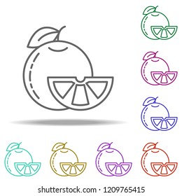mandarin dusk icon. Elements of Vegetables in multi color style icons. Simple icon for websites, web design, mobile app, info graphics