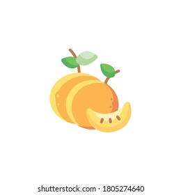 Icono de mandarín. aislado en fondo blanco