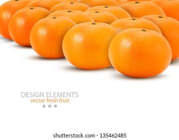 Mandarin isolated on white background