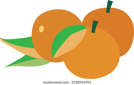 Icono de naranja mandarín que representa la prosperidad, la buena suerte y la tradición festiva, perfecto para destacar las celebraciones del año Nuevo chino, los alimentos simbólicos y el significado cultural