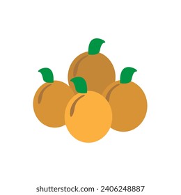 Mandarin Oranges Vector Graphic. Chinese new year ornaments.