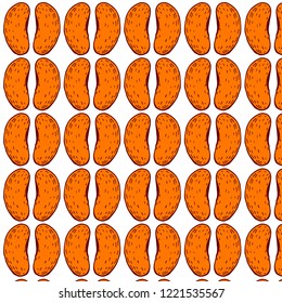 Mandarin pattern on white backgroung