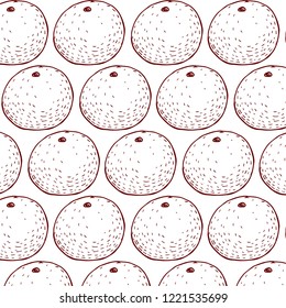 Mandarin pattern on white backgroung