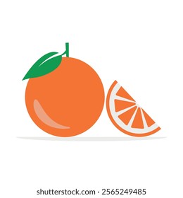 Mandarin tangerine sweet ripe fresh fruit vector Design