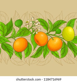 mandarin vector pattern