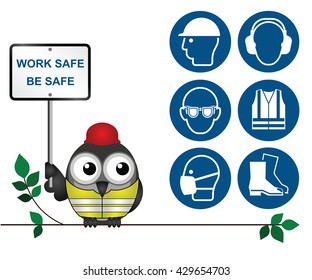 Mandatory Construction Manufacturing And Engineering Health And Safety Icons To Current British Standards Isolated On White Background