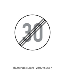 Mandatory, Regulatory Road Sign, Traffic Sign Vector Template