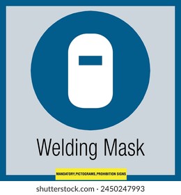 Mandatory signs pictogram signs prohibition signs vector illustration signs