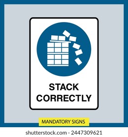 Mandatory Signs vector illustration designs