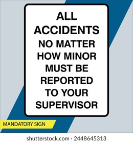 Mandatory Signs vector illustration designs 