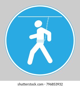 Mandatory Signs - Wear safety belts. Mandatory Signs - Wear safety harness