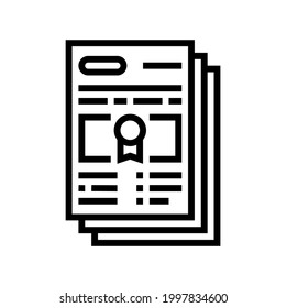 obligatorischer Spezialnachweis für die Prüfungslinie. obligatorisches besonderes Prüfzeichen. isoliertes Kontursymbol