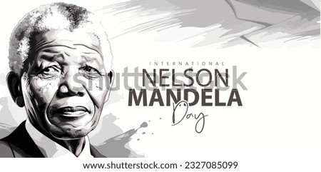 Mandela Day. political leader and philanthropist who served as the first president. Stockfoto © 