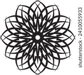 mandela design. Free vector beautiful floral mandala design, creative ornamental decorative element in circle shape.