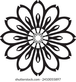 mandela design. Free vector beautiful floral mandala design, creative ornamental decorative element in circle shape.