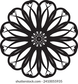 mandela design. Free vector beautiful floral mandala design, creative ornamental decorative element in circle shape.