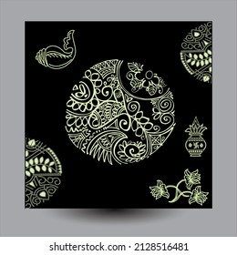 Mandela Design-Lampe, Blume, Magic-Lampe. Blumendesign