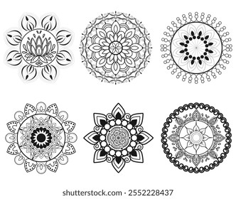 Mandela Vector Art Bundle Image File.