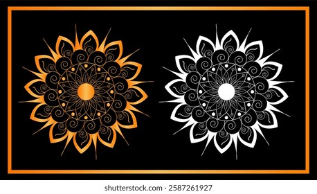 Mandela vector design. Floral background design Free Vector