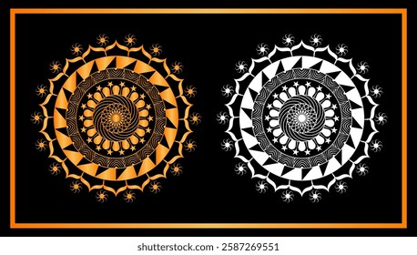 Mandela vector design. Floral background design Free Vector