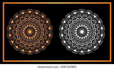 Mandela vector design. Floral background design Free Vector