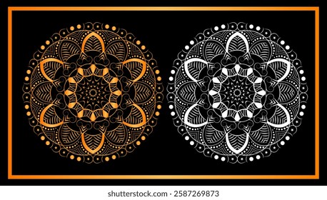 Mandela vector design. Floral background design Free Vector