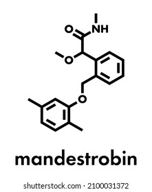 Mandestrobin fungicide molecule. Skeletal formula.