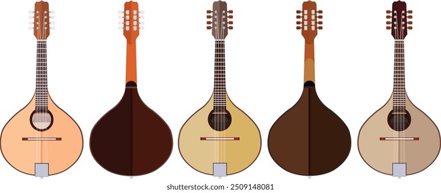 Modelos vetoriais de instrumentos acústicos Mandolin