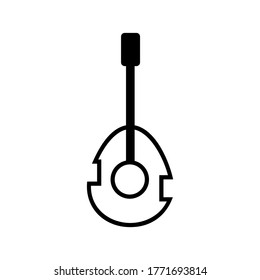 Mandolin icon or logo isolated sign symbol vector illustration - high quality black style vector icons
