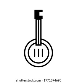 Mandolin icon or logo isolated sign symbol vector illustration - high quality black style vector icons
