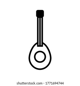 Mandolin icon or logo isolated sign symbol vector illustration - high quality black style vector icons
