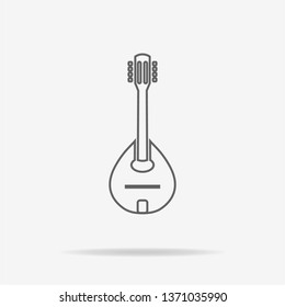 Mandolin icon. Vector concept illustration for design.