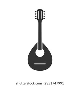 Mandolin icon. Vector concept illustration flat sign