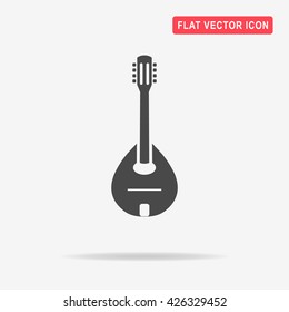 Mandolin icon. Vector concept illustration for design.
