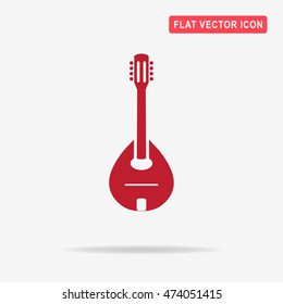 Mandolin icon. Vector concept illustration for design.