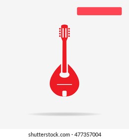 Mandolin icon. Vector concept illustration for design.