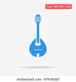 Mandolin icon. Vector concept illustration for design.