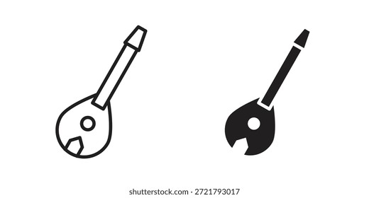 Icono de la mandolina para su diseño del Sitio web, logotipo, App, UI. EPS10