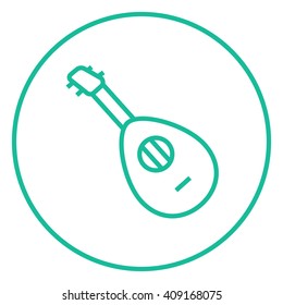 Mandolin line icon.