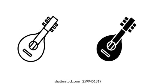 Mandolinicons for ui. vector illustration