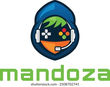 Mandoza Gamer. Gamer logo - vector illustration 2024