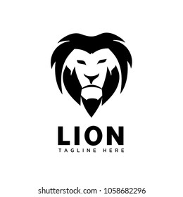 mane Head lion art logo