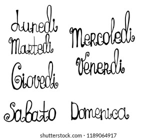 mane of the week in Italian language